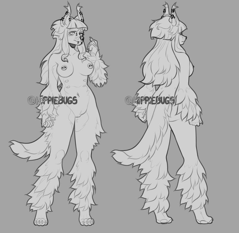 #nudity #female #furry #canine