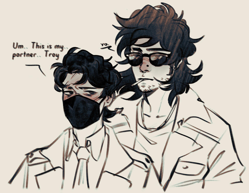 trans man (right character)